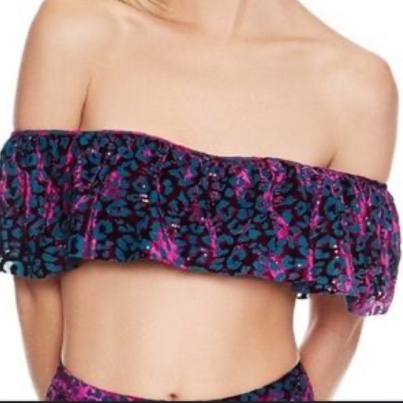 Betsey Johnson Lot 3:Metallic Pink Leopard Wild Instinct 2 Tops & Bottom NWT S/M - Picture 5 of 15